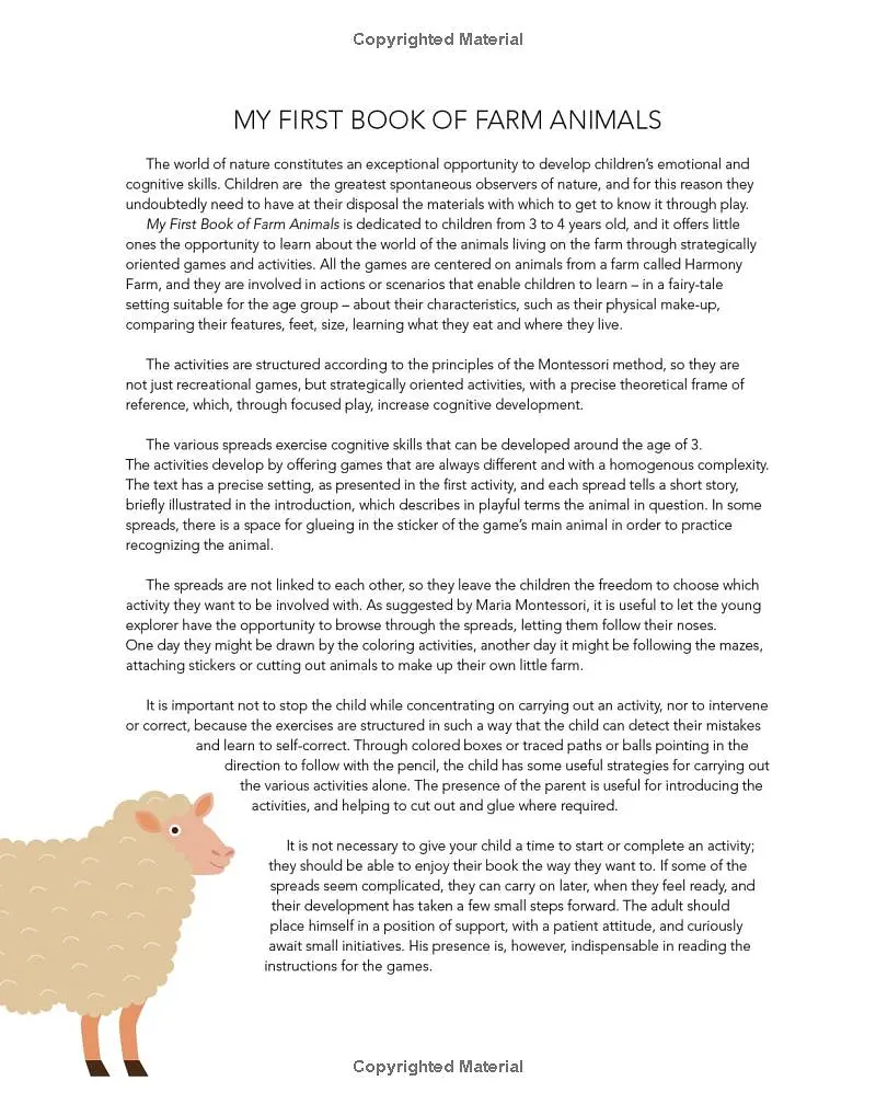 My First Book of the Farm: Montessori Activity Book - фото 3