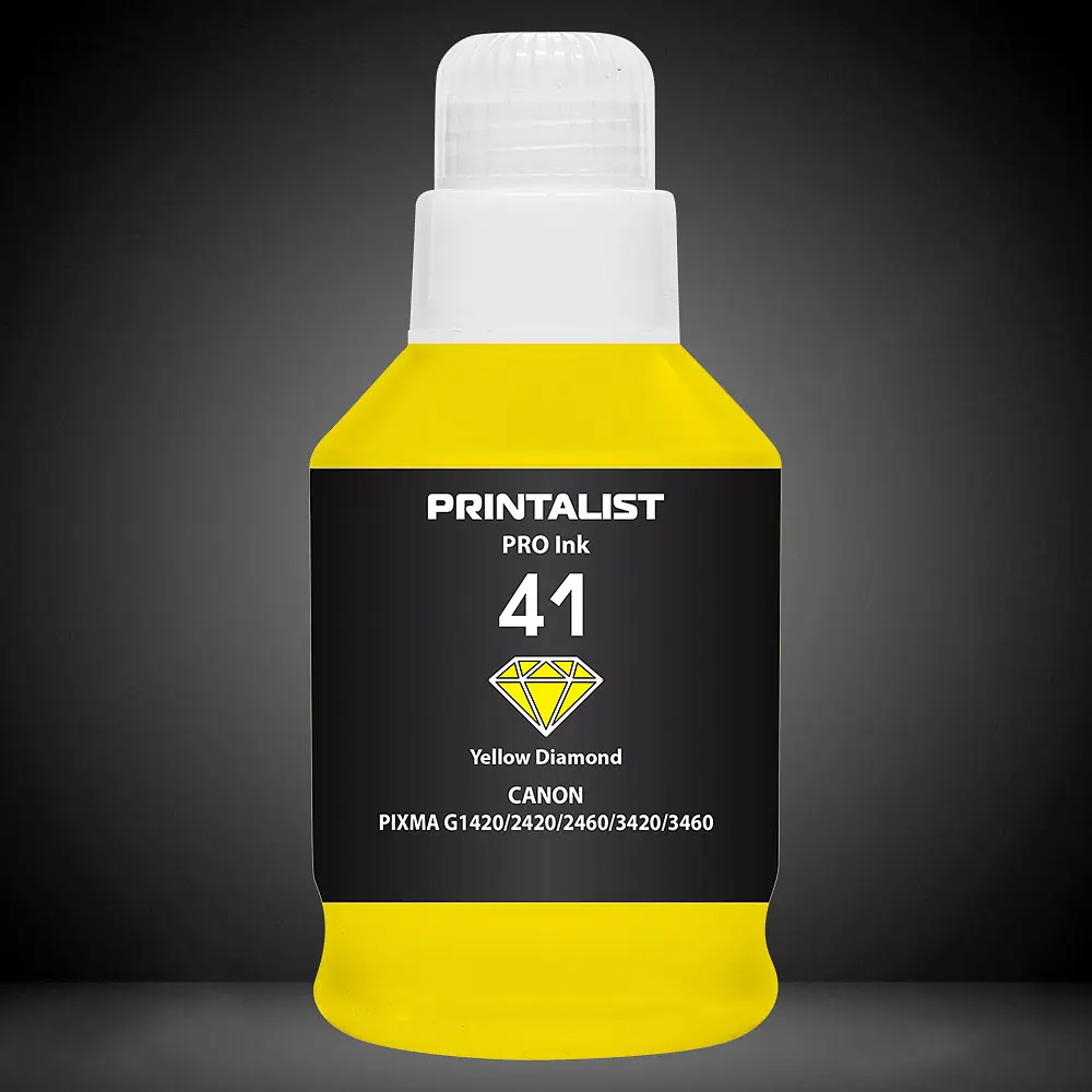 Чорнило PRINTALIST GI-41 для Canon Pixma G2420/3420 190г Yellow водорозчинне (PL41Y) - фото 4