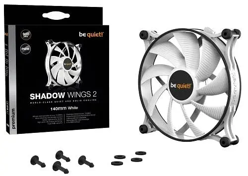 Вентилятор 140 мм, Shadow Wings 2, White, 140х140х25 мм be quiet! teh0028689 - фото 5