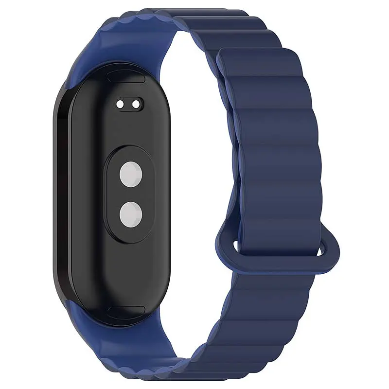 Ремінець Dual-color Magnetic для Xiaomi Mi Band 9/8/10 Navy Blue / Blue - фото 2