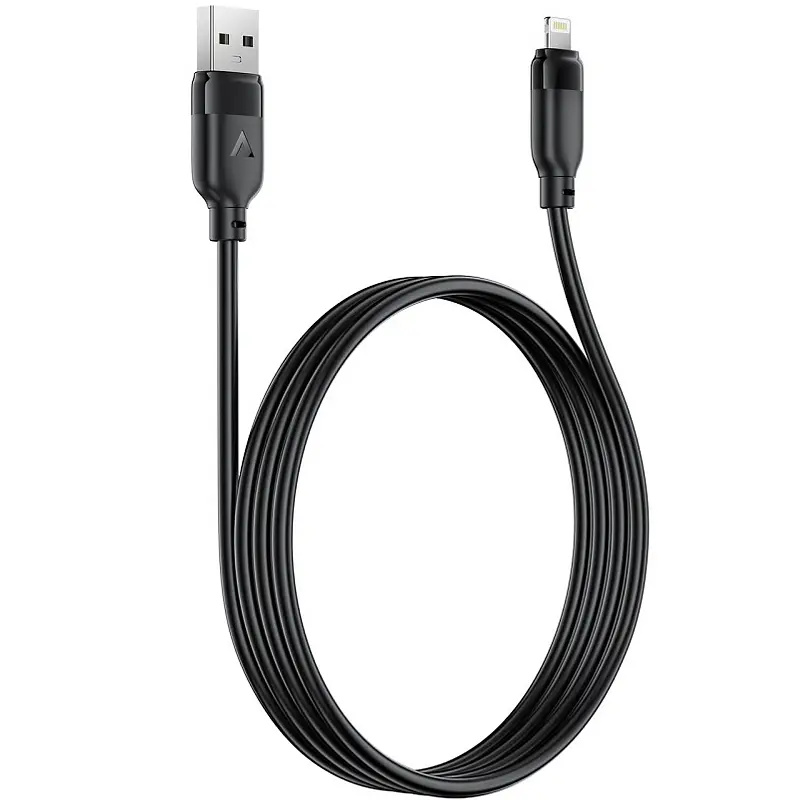 Дата кабель Acefast C16-02 USB to Lightning 2.4A (1.2m) Black - фото 5