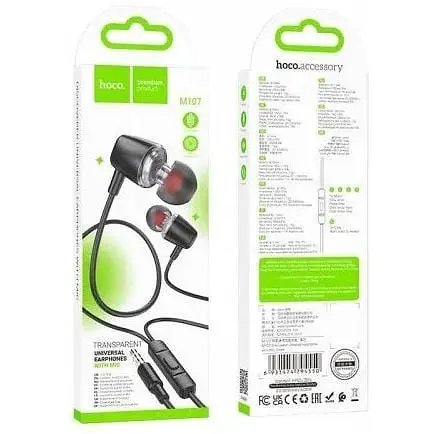 Навушники з мікрофоном Hoco M107 Discoverer універсальні earphones with mic білі 6931474794560 - фото 3