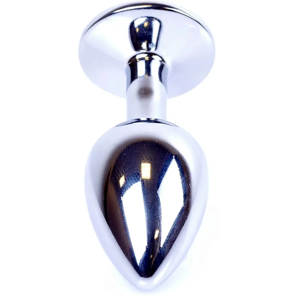 Анальна пробка Boss Of Toys Boss Series - Jewellery Silver Plug Light Blue S, BS6400014, Срібний / Голубой - фото 6