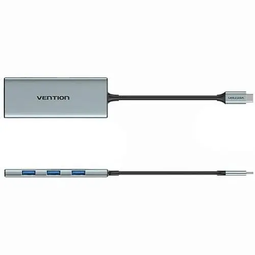 Док-станція USB3.1 Type-C - HDMI/USB 3.0x3/SD/TF/PD 100W 7-in-1 Vention (TOPHB) - фото 8