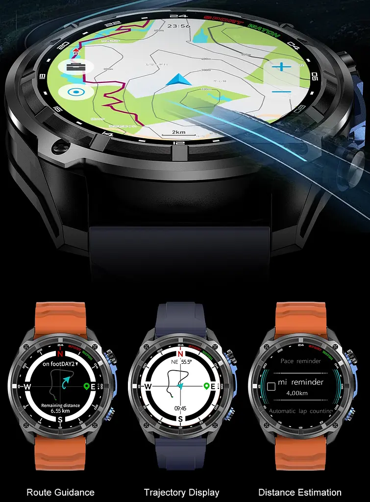 Часы Smart Navigation Pro с GPS, 2 ремешка - фото 6
