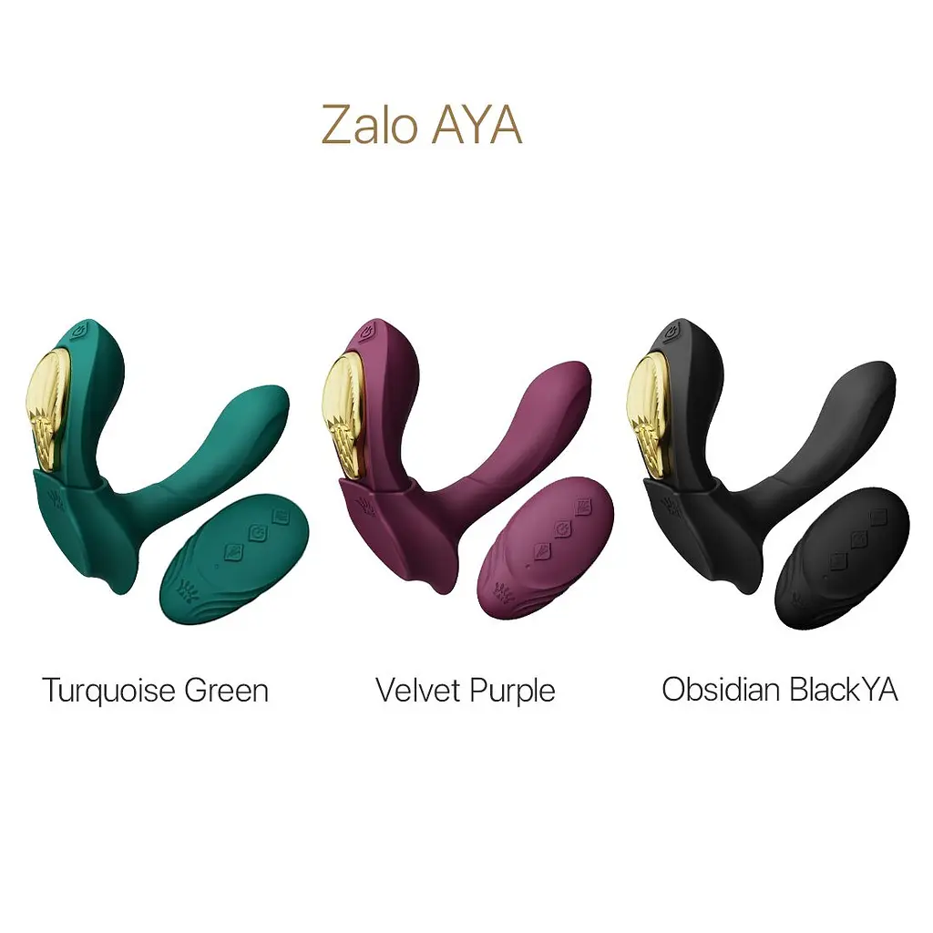 Смарт-вібратор у трусики Zalo - AYA Turquoise Green, насадка та пульт ДК - фото 8