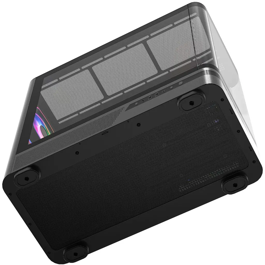 Корпус Modecom VOLCANO AQ200 ARGB MIDI FRONT LCD, 4x120 мм fans BLACK без БЖ ATX (MC-A-AQ200-4FA-B) - фото 6