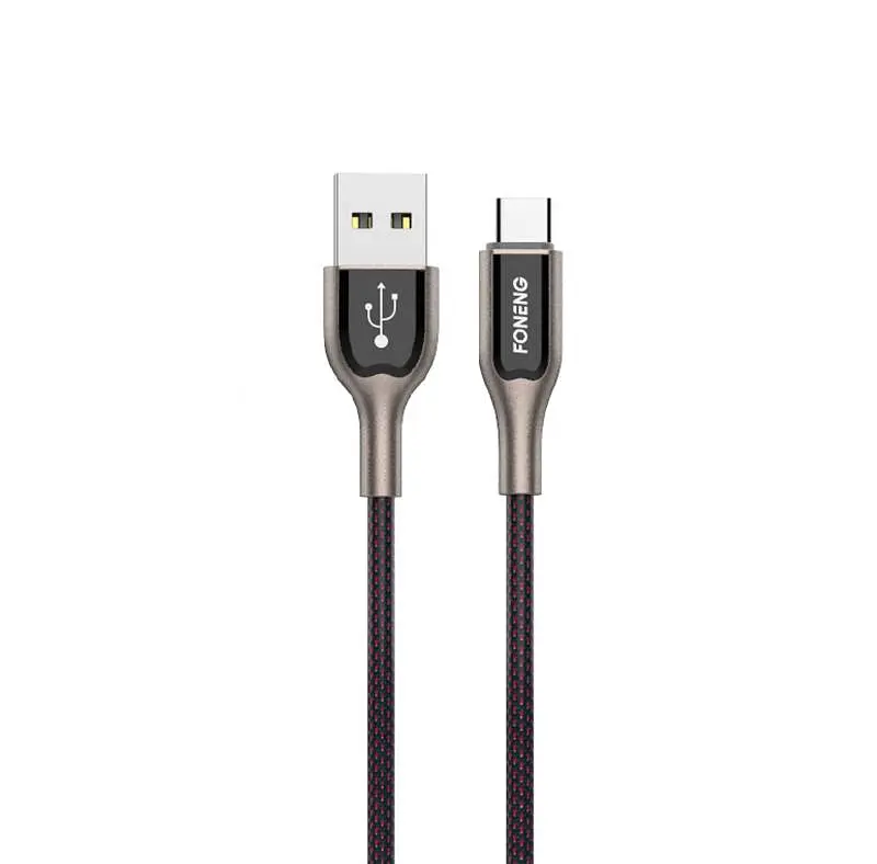 Зарядний кабель Zinc lightelogo FONENG Type-C