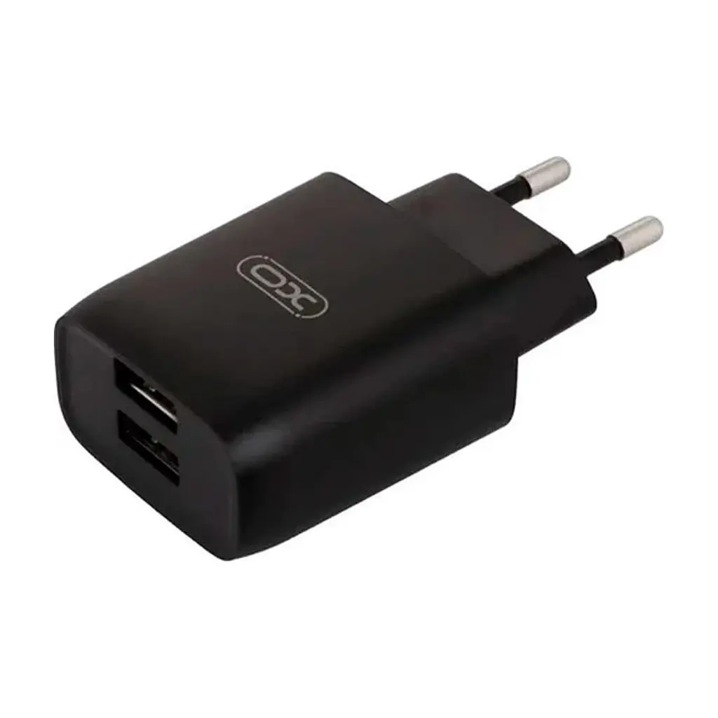 Зарядний пристрій XO L54 2xUSB 12W + cable USB to Lightning black (XO-L57-LGHT-BK) - фото 2