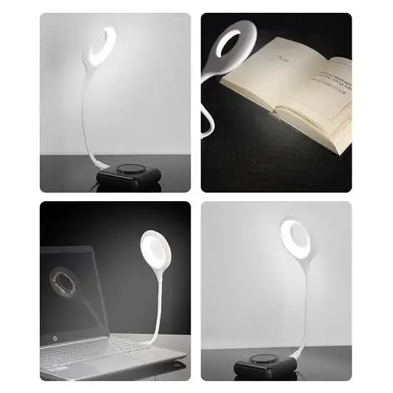 Гнучка USB LED настільна лампа з голосовим керуванням англійський підсвічування нічник 1,5Вт UKC LK-50 - фото 2