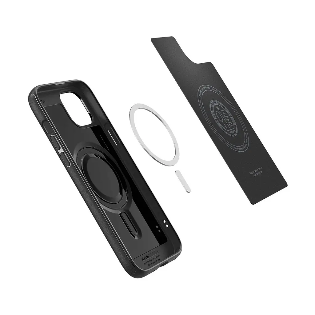 Чехол Spigen Mag Armor MagSafe для iPhone 15 Matte Black (ACS06815) + защитное стекло - фото 7