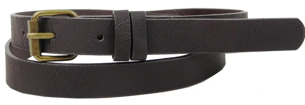 Жіночий ремінь з еко шкіри H&M 07753653366 Темно-коричневий - фото 3