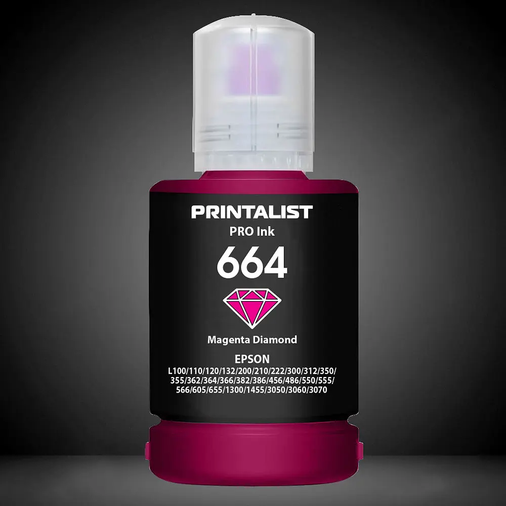 Чорнило PRINTALIST 664 для Epson L110/L210/L300 140г Magenta водорозчинне (PL664M) - фото 6