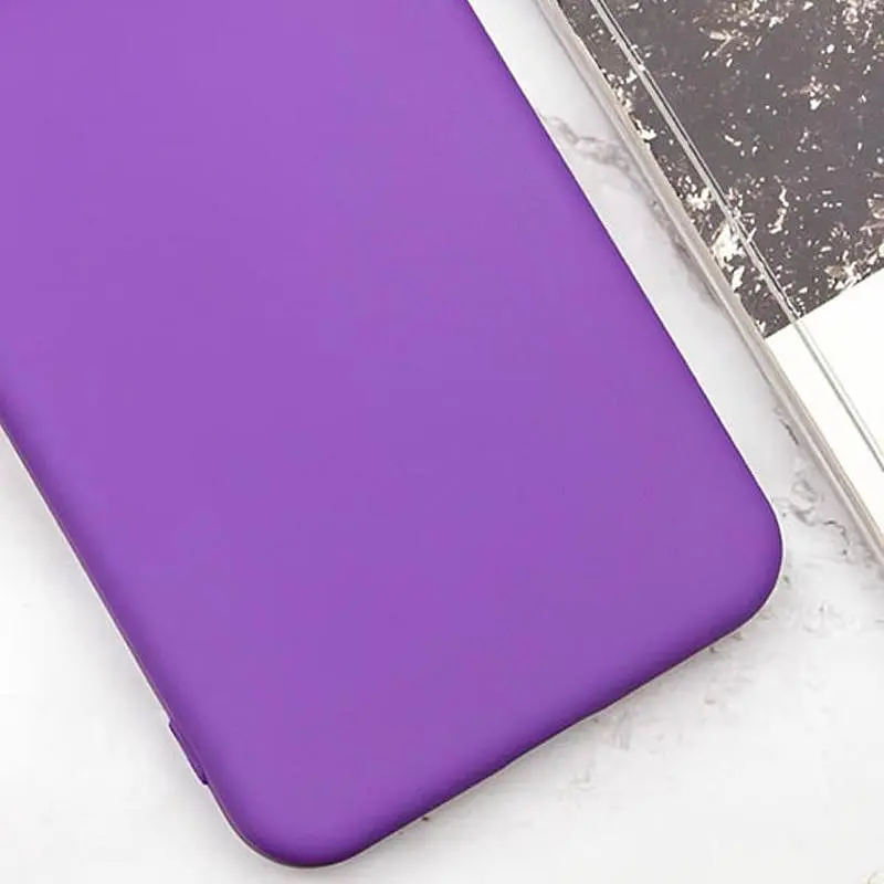 Чехол TPU GETMAN Liquid Silk Full Camera для Xiaomi Redmi 14C / Poco C75 Фиолетовый / Purple - фото 2