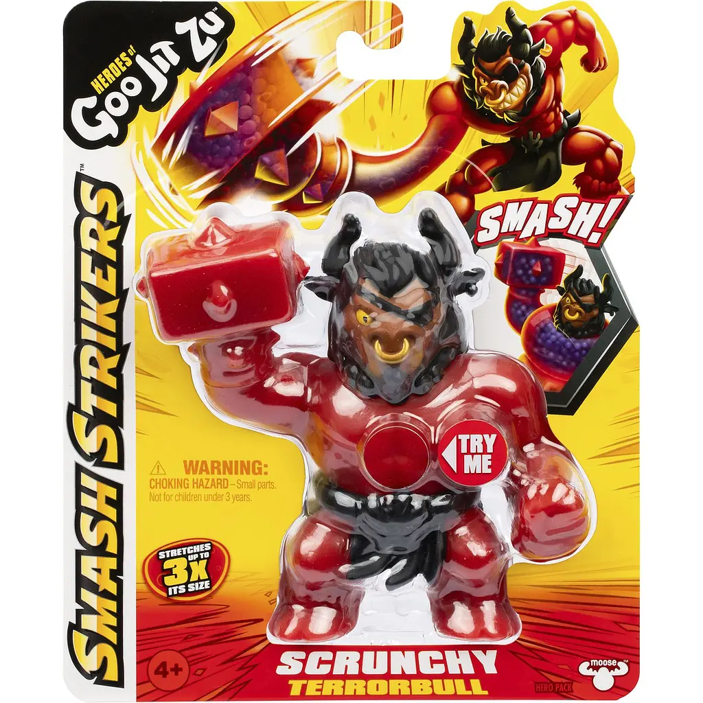 Фігурка що розтягується GooJitZu Heroes of Goo Jit Zu Stretch Strikers Squishy Terrorbull (123988) - фото 4