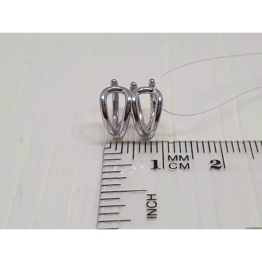 Срібна сережка-кафф Астор на хелікс. 9132422Р - фото 4