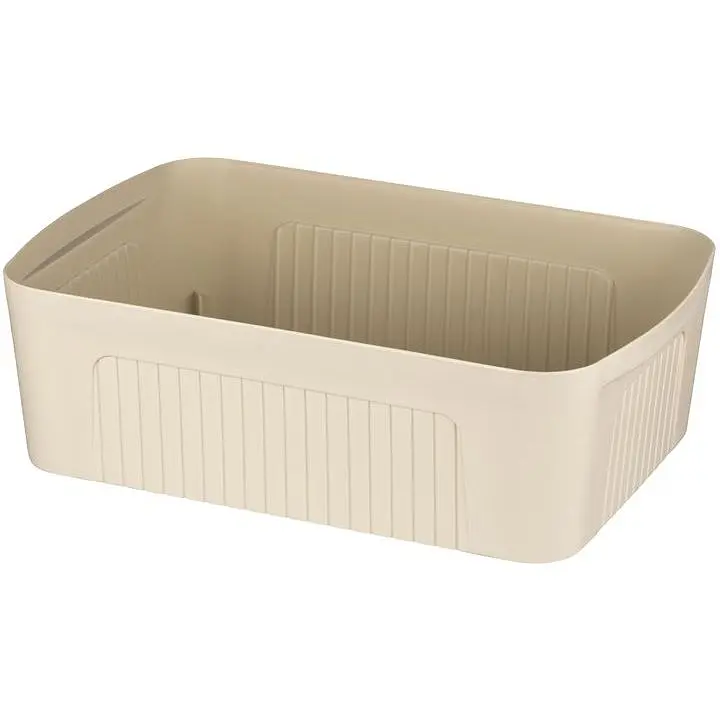 Ящик для зберігання Ardesto 45.5 x 31 x 14 см з кришкою 13 л бежевий (ARHC2513B) - фото 2