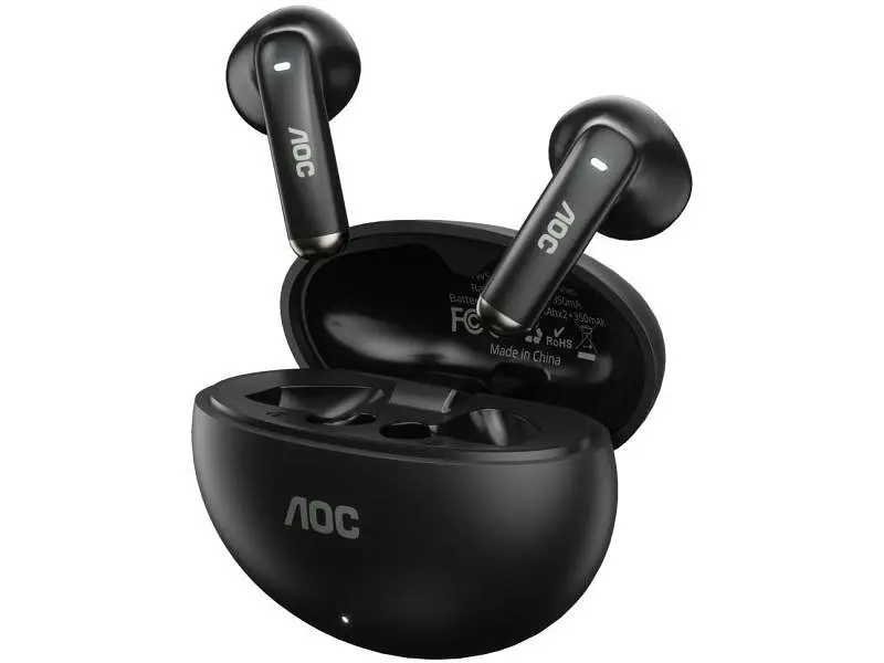 Навушники TWS AOC ACT1501BK Black - фото 3