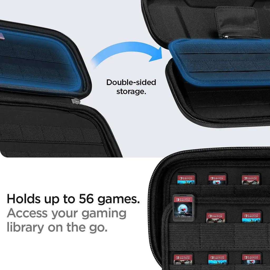 Кейс-чохол Spigen Rugged Armor Pro Pouch для Nintendo Switch OLED Black (AFA04021) - фото 19