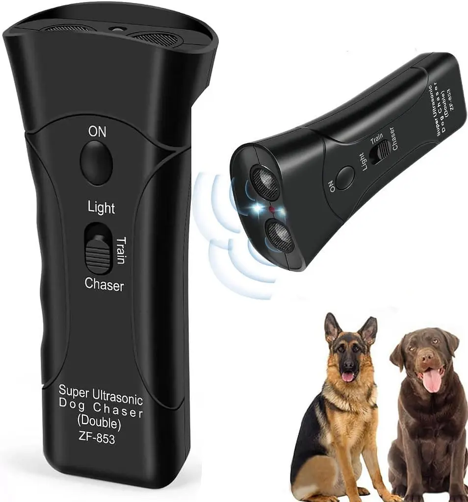 Відлякувач собак ZF853E/5039 Super Ultrasonic Dog Chaser і ліхтар - універсальний ультразвуковий відлякувач ZF853E/5039