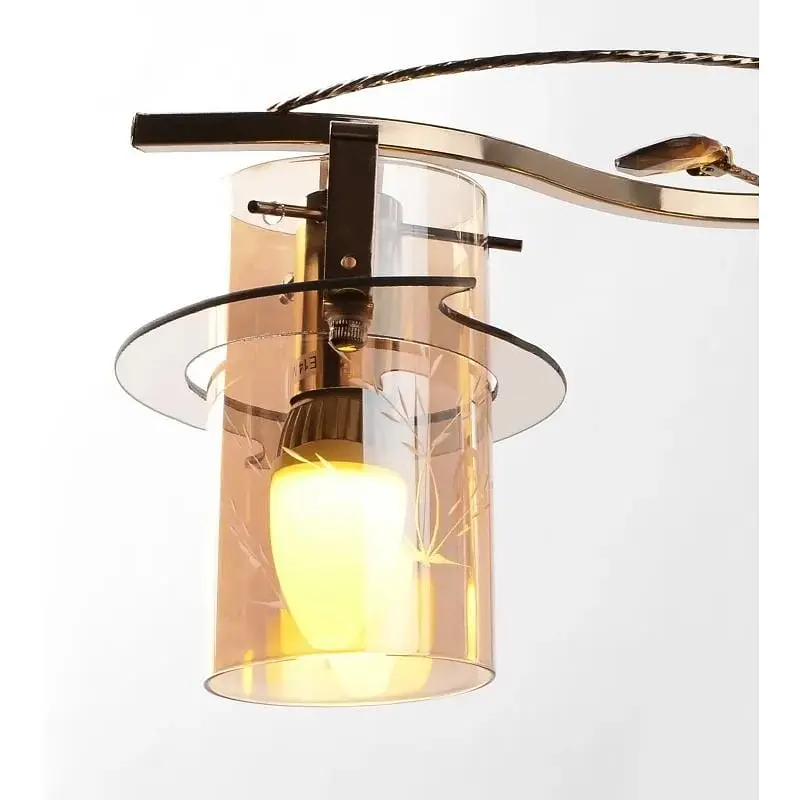 Люстра потолочная Brille для кухни E14 40W G (LK-361C/3) - фото 2