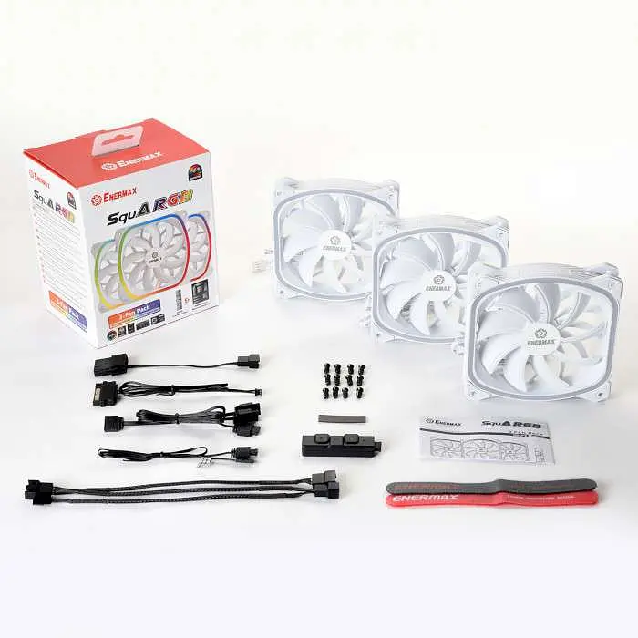 Вентилятор Enermax SQUA RGB WHITE 3x 120 mm 3шт (UCSQARGB12P-W-BP3) - фото 6