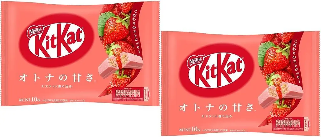 Вафельні батончики KitKat Strawberry 10 Mini - фото 4