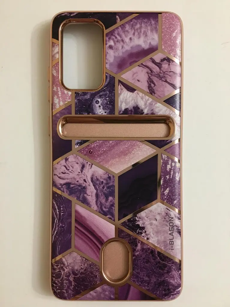 Протиударний чохол із відділенням для карт i-Blason Cosmo для Samsung Galaxy S20 Plus Purple