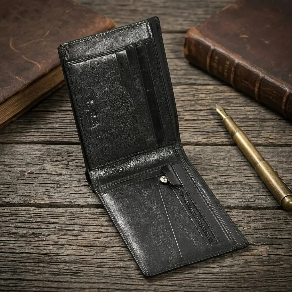 Горизонтальне портмоне Tony Perotti Italico 1656 (90585) Чорне - фото 2