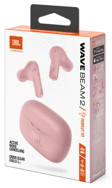 Гарнітура JBL WAVE BEAM 2 Pink (JBLWBEAM2PIK) - фото 11