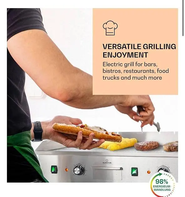 Электрический гриль Klarstein Grillmeile 4400 (10039916) - фото 6