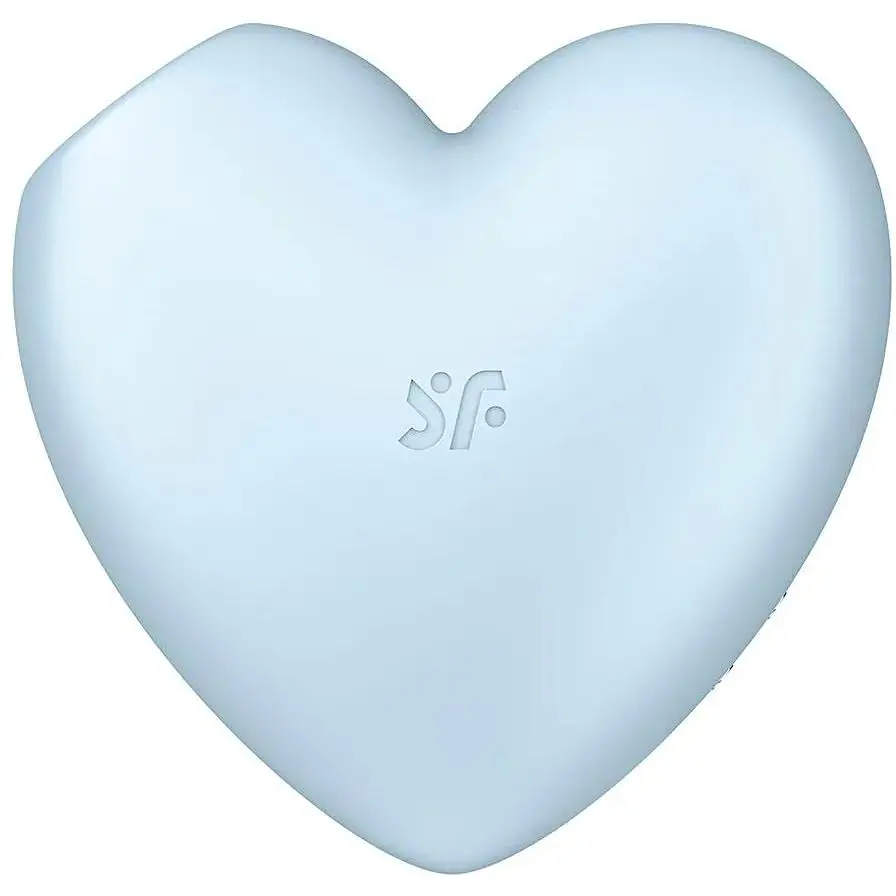 Вакуумний стимулятор-серце з вібрацією Satisfyer Cutie Heart Blue - фото 4