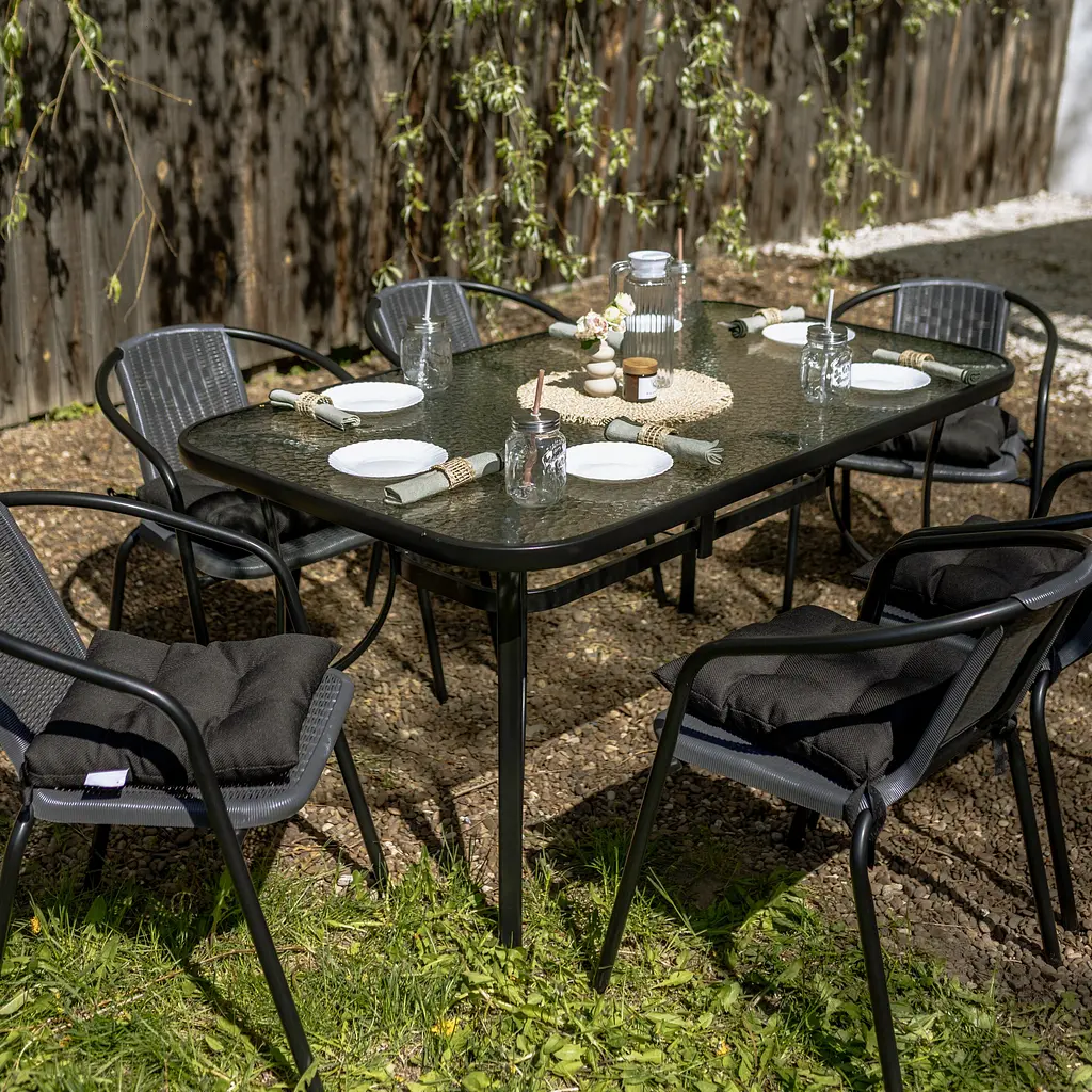 Комплект садових меблів 4Points Palermo-6 з прямокутним столом 150х90х70см - фото 11