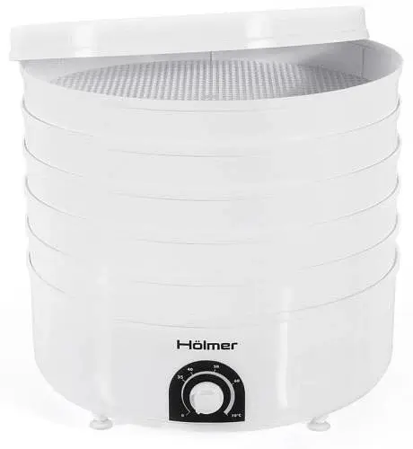 Сушилка овощей и фруктов HFD-52W White 520W Holmer teh0019853 - фото 2