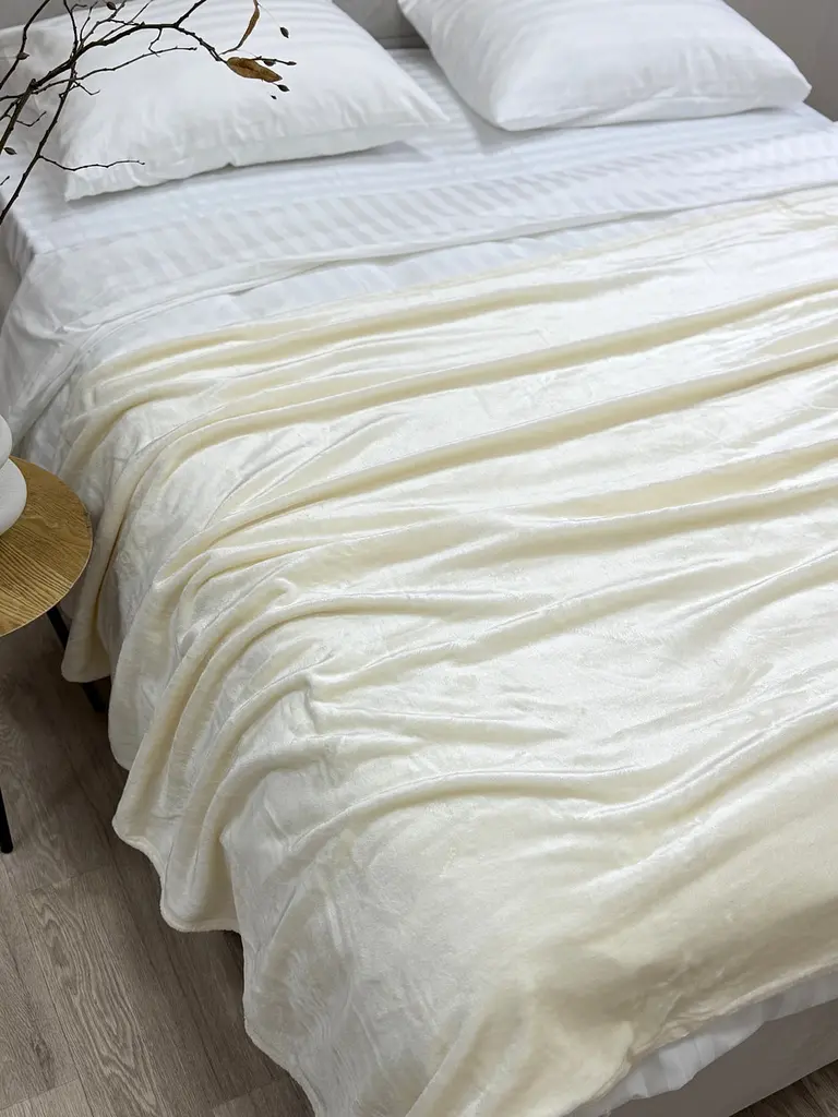 Плед Ecotton 150х220 см Well Soft світло-молочний (11-9608 Coconut milk) (24916) - фото 4