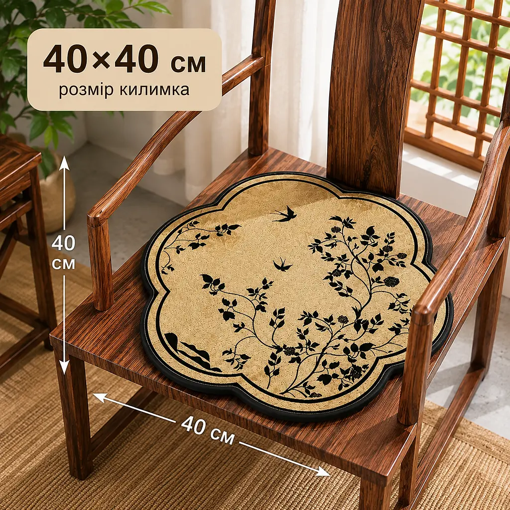 Подушка для стільця Solve з квітами 40 x 40 см (KT9000271) - фото 3