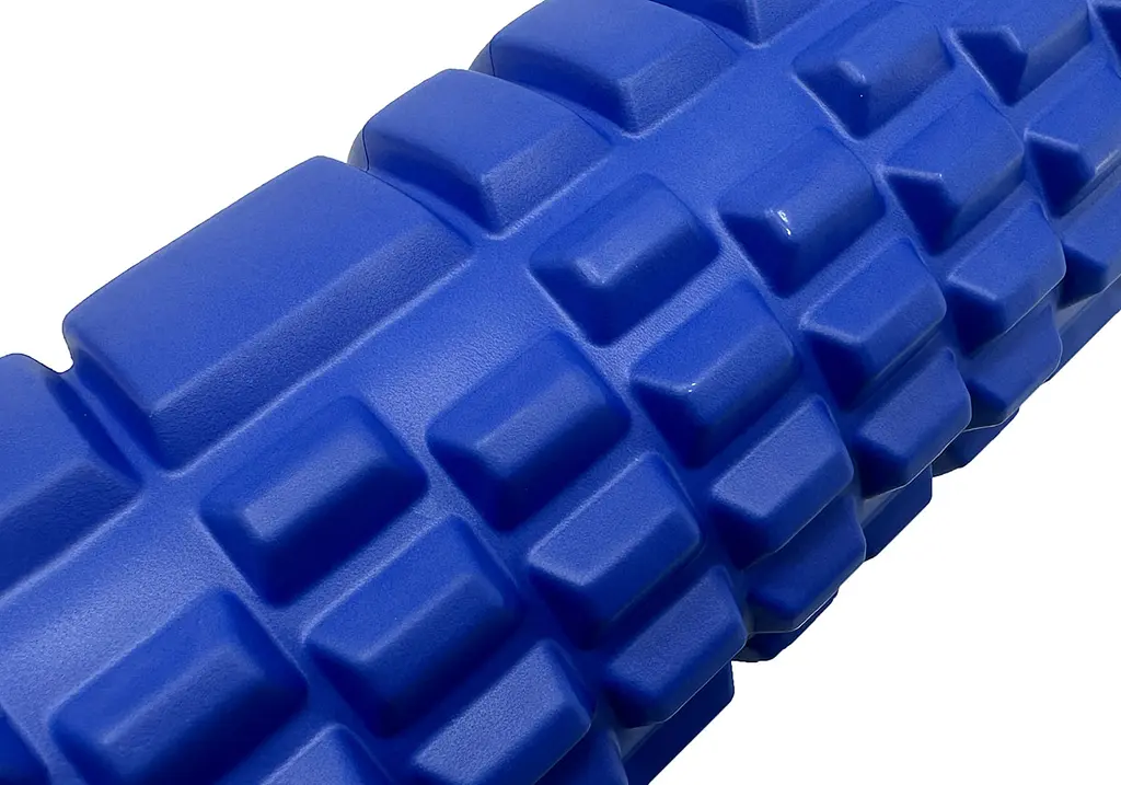 Масажний ролик EasyFit Grid Roller 33 см v.1.1 Синій (EF-2020-BL) - фото 3