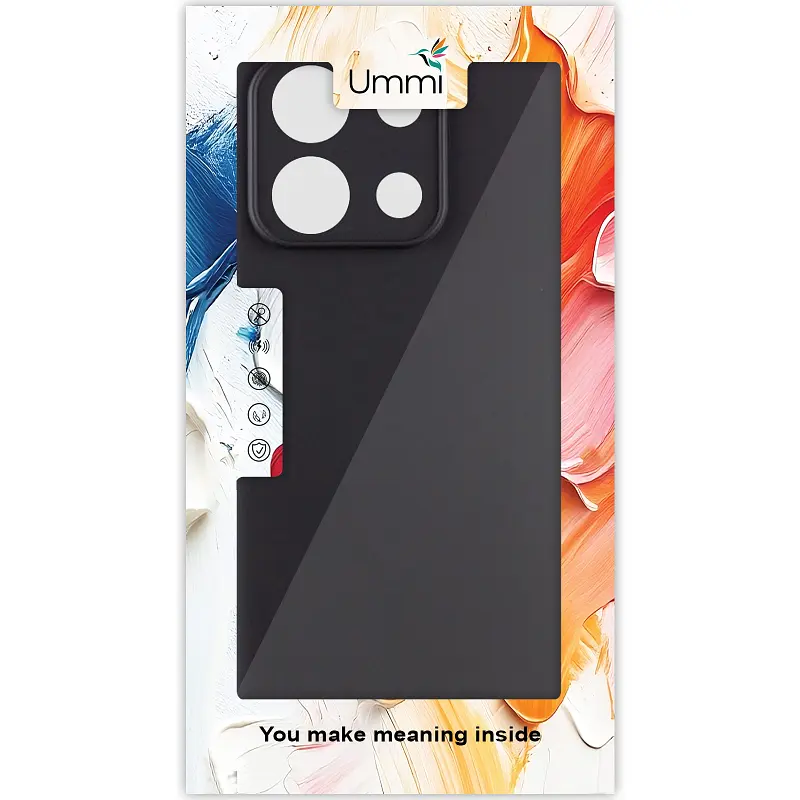 Чохол Silicone Cover Ummi Lakshmi Full Camera (AA) для Xiaomi Poco X6 / Note 13 Pro 5G Чорний / Black - фото 3