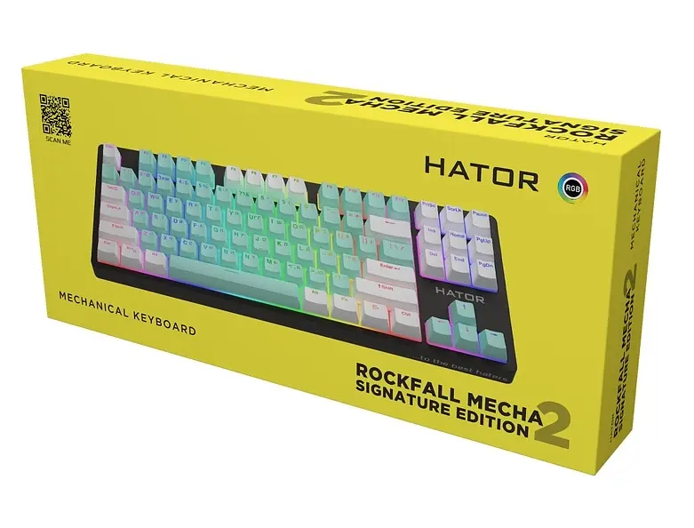 Клавиатура игровая механическая Hator HTK520BMW Rockfall 2 Mecha Signature Edition - фото 7