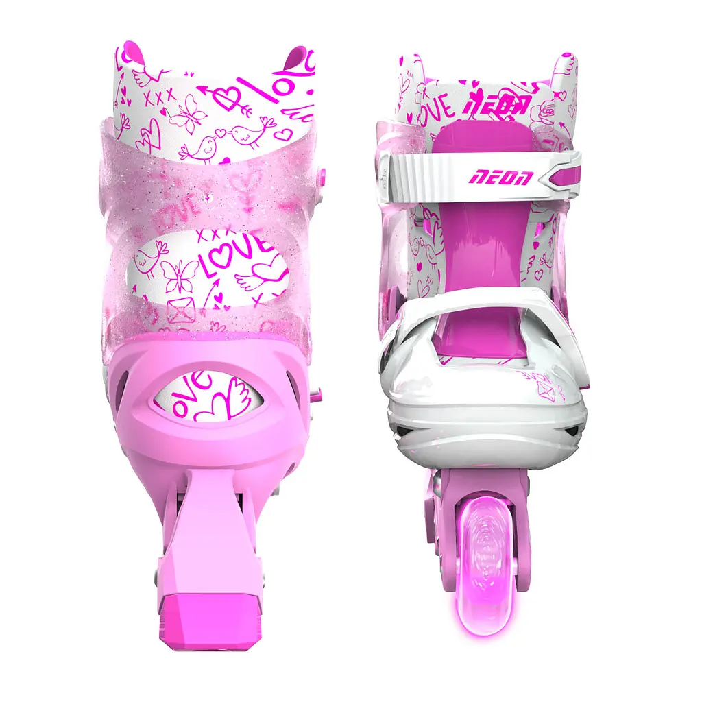 Ролики Neon Inline Skates Розмір 30-33 Рожевий - фото 2