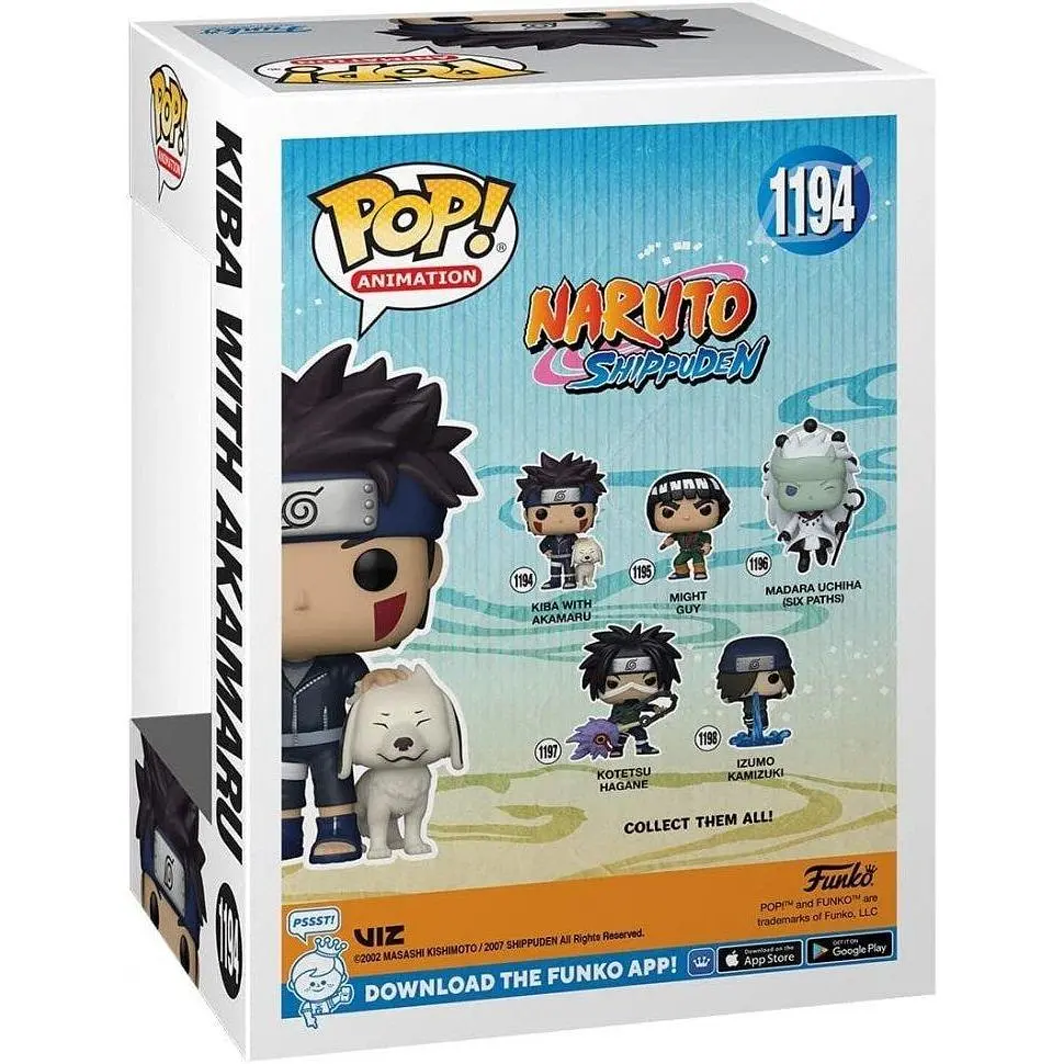 Фігурка Funko Pop Фанк Поп Наруто Шиппуден Кіба з Акамару Naruto Shippuden Kiba with Akamaru 10 см NA N 1194 - фото 3