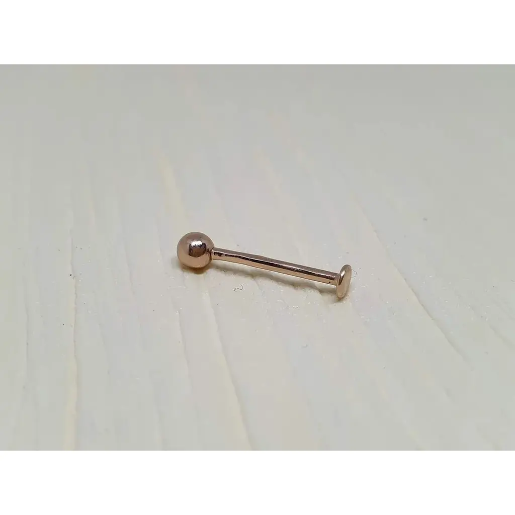 Золота сережка-пирсинг для пірсинга губи Dear. 7008 - фото 2