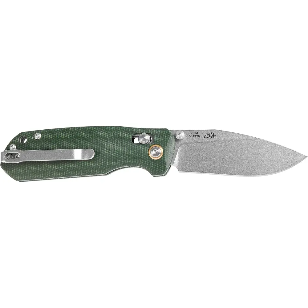 Ніж CJRB Maximal AR-RPM9 Micarta Green - фото 2