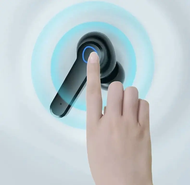 Бездротові Bluetooth 5.1 стерео навушники з боксом для заряджання вбудованим ліхтарем LED дисплей з індикатором заряду UKC TWS M19 - фото 9