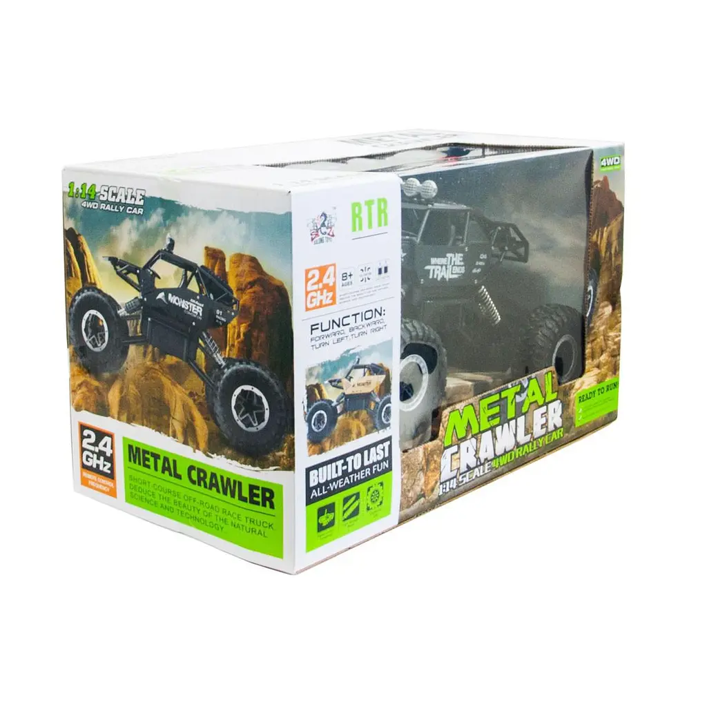 Автомобіль OFF-ROAD CRAWLER з р/к - WHERE THE TRAIL ENDS (матов.чорн., акум. 7.2V, мет.корпус, 1:14) Sulong Toys SL-121RHMBl - фото 2