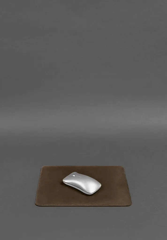 Коврик для мышки из натуральной кожи 1.0 темно-коричневый Crazy Horse - фото 3
