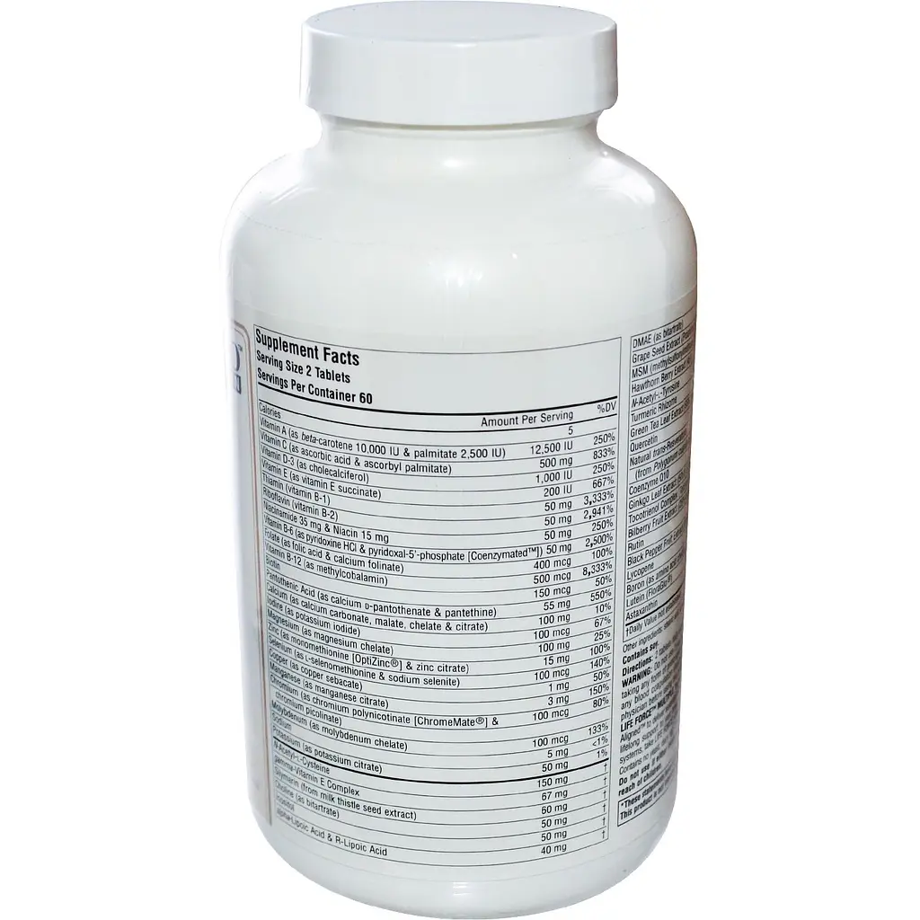Мультикомплекс Source Naturals Life Force Multiple Підтримки енергії 120 капсул - фото 2