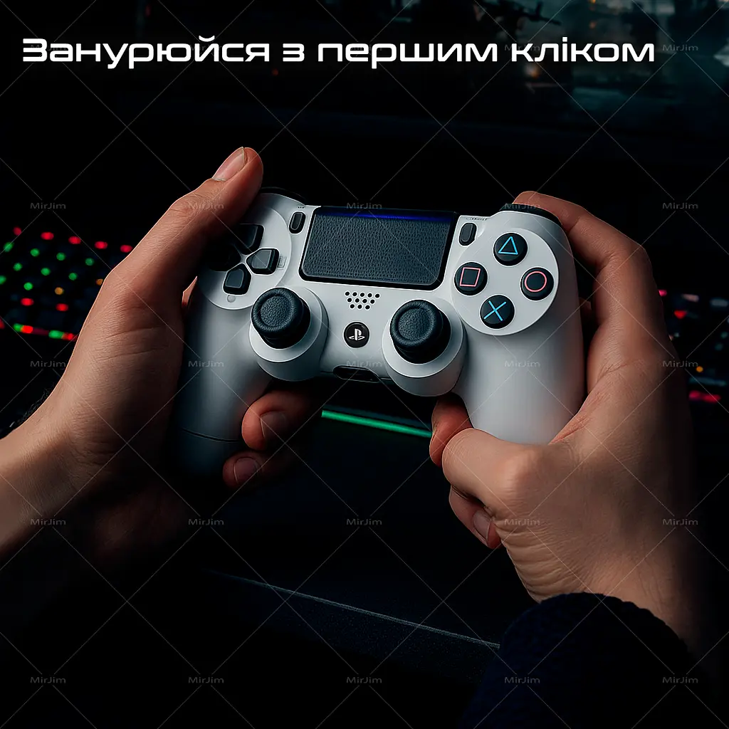 Бездротовий геймпад Sony DualShock 4 White для PS4/PC/Смартфону - фото 7