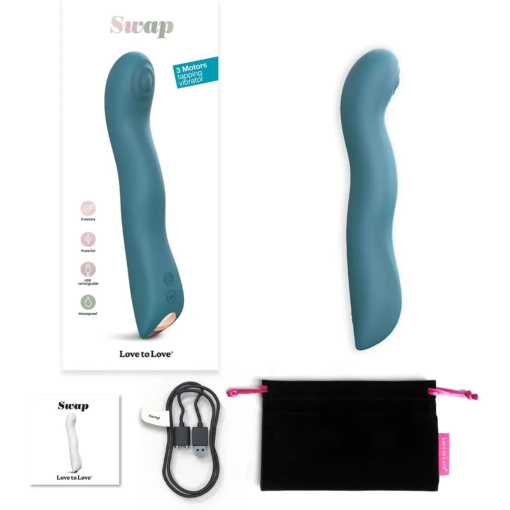 Вибратор Love To Love SWAP - Teal Me - фото 6