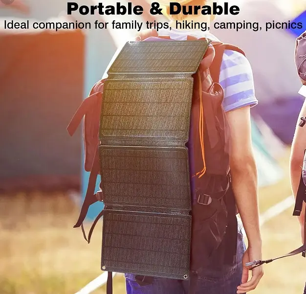 Сонячна панель Solar panel IP67 30W 2xUSB (PD) виходу (BS-030) - фото 5